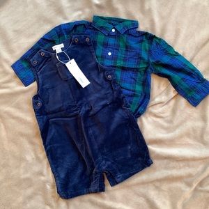Janie & Jack Baby Boy Overalls